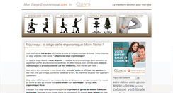 Desktop Screenshot of mon-siege-ergonomique.com